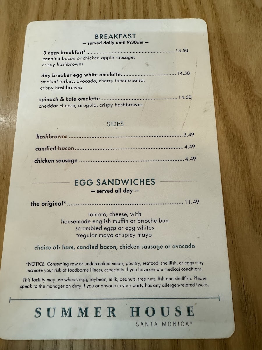 Summer House Santa Monica Menu - Image 6